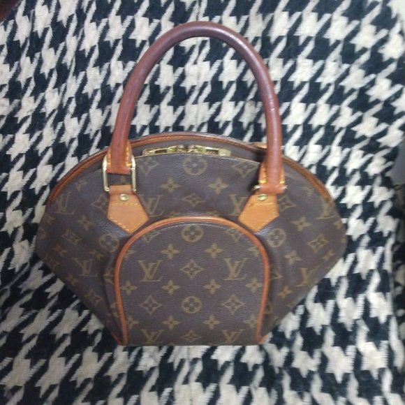 ❤️Authentic 2001 LOUIS VUITTON Bowler Bag Ellipse Purse + Crossbody Strap - Picture 5 of 12